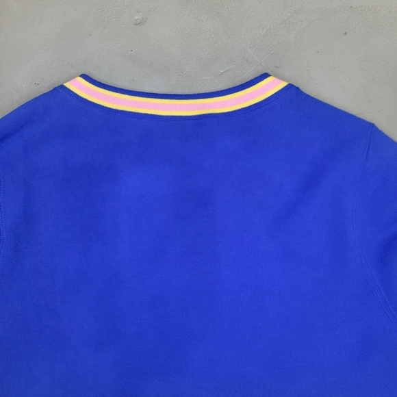 [Rare Find] CHAMPION X URBAN OUTFITTERS Exclusive V-Neck Sweatshirt Blue Size S - Picture 13 of 14